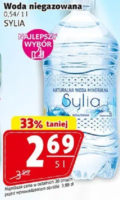 Woda niegazowana Sylia promocja w Prim Market
