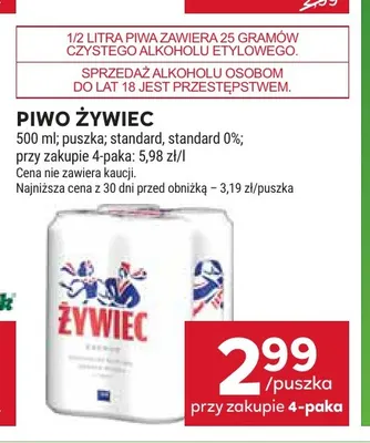Piwo bezalkoholowe Żywiec promocja w Stokrotka