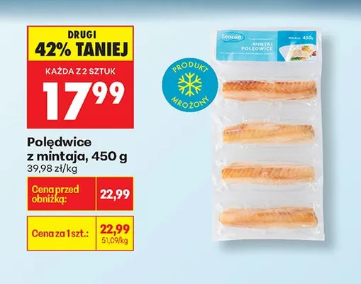 Polędwice z mintaja promocja w Biedronka