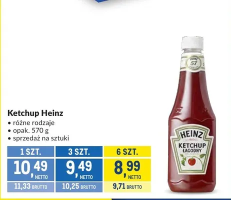 Ketchup Heinz promocja w Makro