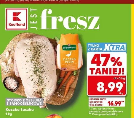 Kaczka tuszka Pekin promocja w Kaufland