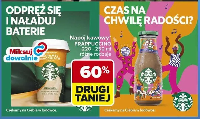 Napój kawowy Frappuccino Starbucks promocja w Carrefour