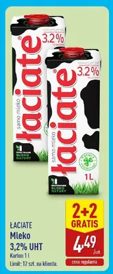 Mleko 3,2% UHT promocja w Aldi