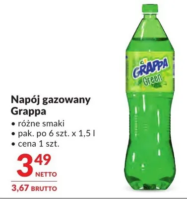 Napój gazowany Grappa promocja w Makro