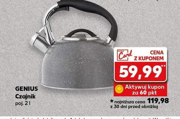 Czajnik poj. 2 l Genius promocja w Kaufland