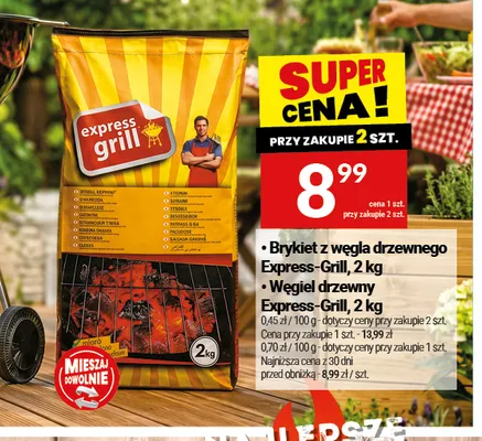 Brykiet z węgla drzewnego Express-Grill promocja w Twój Market