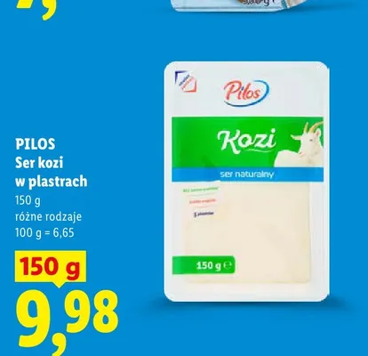 Ser kozi w plastrach Pilos promocja w Lidl