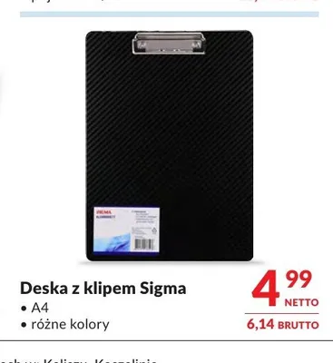 Deska z klipem Sigma A4 promocja w Makro