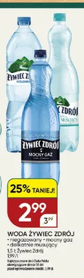 Woda gazowana Żywiec Zdrój delikatnie musujący promocja w Chata Polska