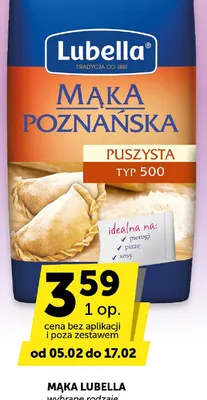 Mąka Lubella Poznańska Puszysta Typ 500 promocja w Groszek