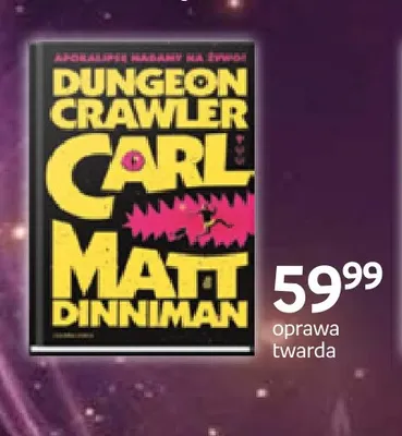 Książka Dungeon Crawler Carl Matt Dinniman oprawa twarda promocja w Empik
