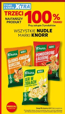 Nudle Knorr słodko-kwaśny kurczak promocja w Kaufland