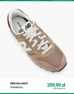 Sneakersy New Balance promocja w Deichmann