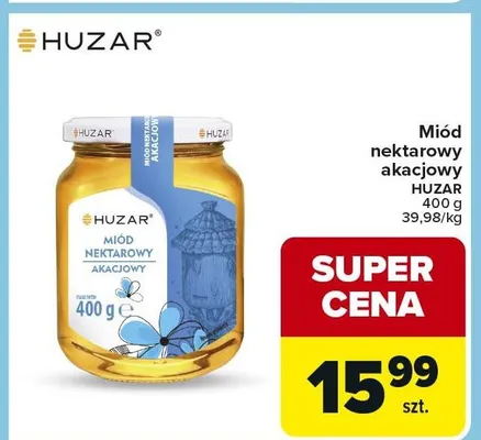Miód nektarowy akacjowy promocja w Carrefour