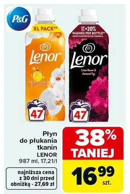 Płyn do płukania tkanin Lenor promocja w Carrefour