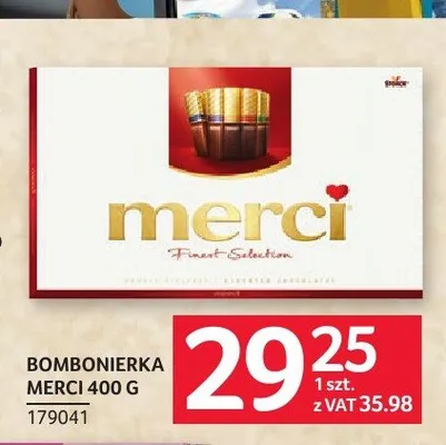 Bombonierka Merci promocja w Selgros