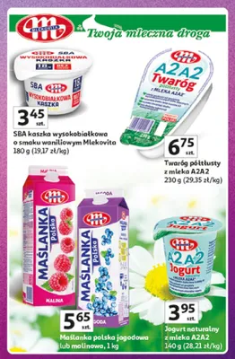 Twaróg półtłusty z mleka A2A2 Mlekovita promocja w Auchan