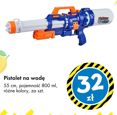 Pistolet na wodę 55 cm 800 ml promocja w Tedi