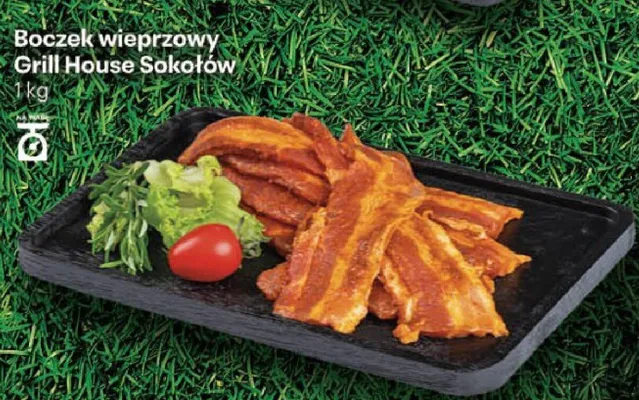 Boczek wieprzowy Sokołów Grill House promocja w Delikatesy Centrum