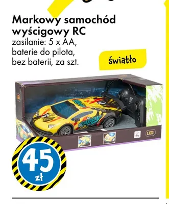 Markowy samochód wyścigowy RC promocja w Tedi