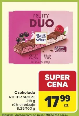 Czekolada różne rodzaje promocja w Carrefour