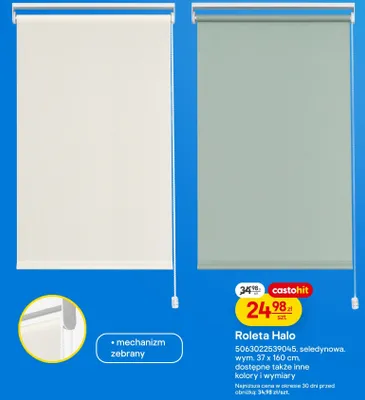 Roleta Halo, wym. 37 x 160 cm promocja w Castorama