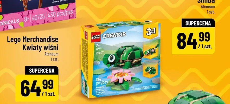 Creator Żółw i kwiat lilli wodnej promocja w POLOmarket