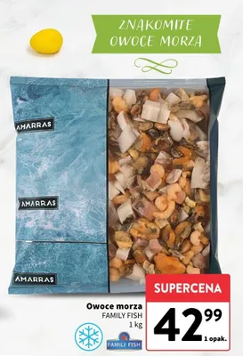 Owoce morza promocja w Intermarche