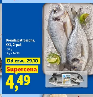 Dorada patroszona XXL 2-pak promocja w Lidl