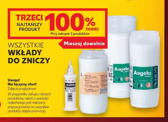 Wkład do zniczy Angela promocja w Kaufland