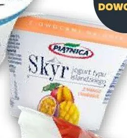 Jogurt Skyr mango i marakuja Piątnica promocja w Netto