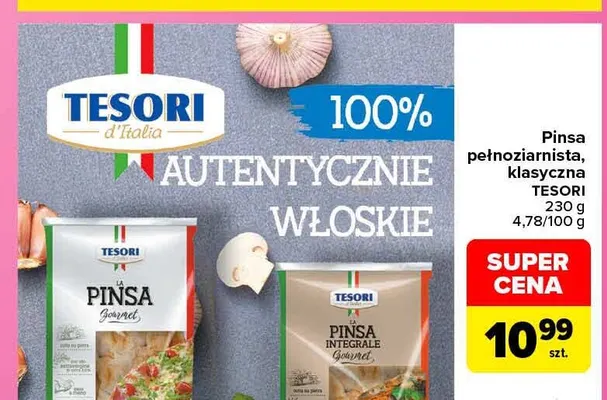Pinsa pełnoziarnista Tesori d'Italia promocja w Carrefour
