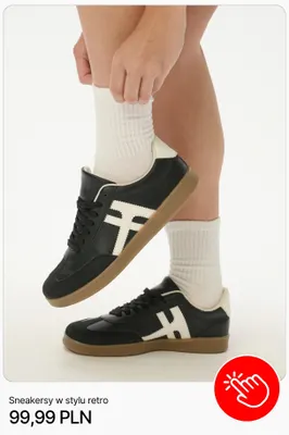 Sneakersy w stylu retro Cropp promocja w Cropp