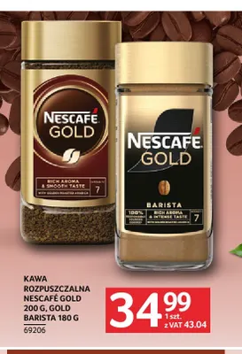 Kawa rozpuszczalna Nescafé Gold Barista promocja w Selgros