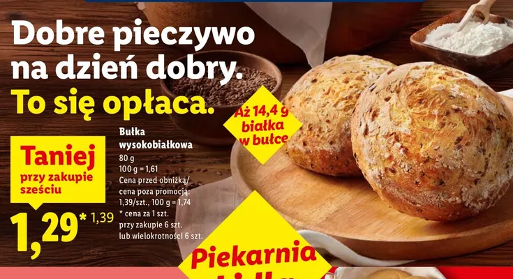Bułka wysokobłatkowa promocja w Lidl