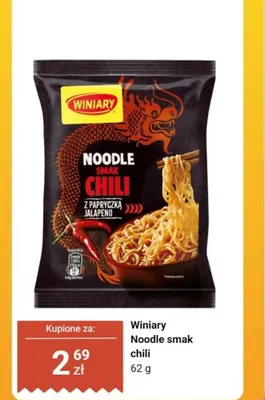 Noodle Winiary smak chili z papryczką jalapeno promocja w Dino