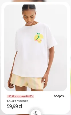 T-shirt oversize bonprix promocja w bonprix