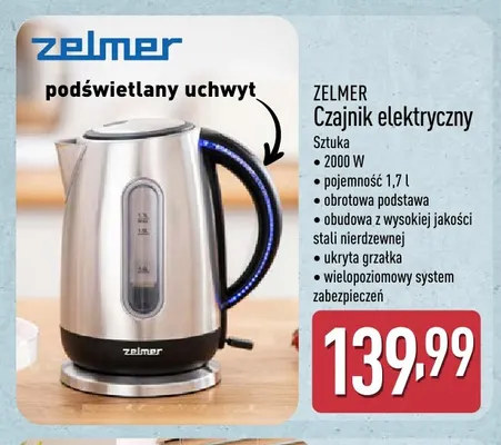 Czajnik elektryczny Zelmer promocja w Aldi