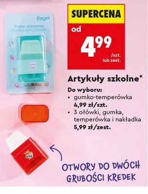 Gumko-temperówka Kayet promocja w Biedronka