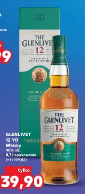Whisky 40% alk. Glenlivet 12 YO promocja w Kaufland