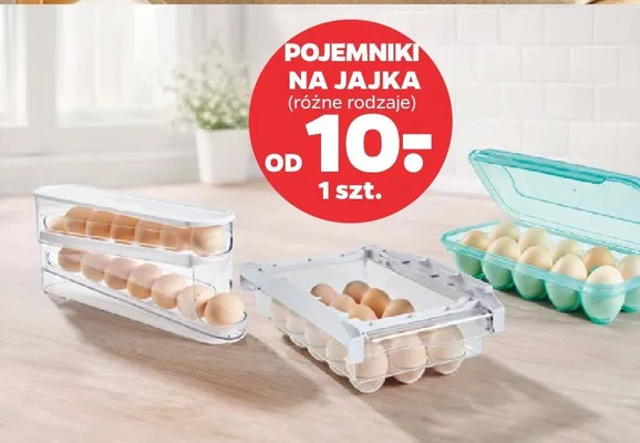 Pojemniki na jajka, różne rodzaje promocja w Netto