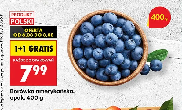 Borówka amerykańska promocja w Biedronka