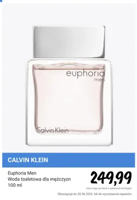 Woda toaletowa dla mężczyzn Calvin Klein Euphoria Men promocja w Rossmann