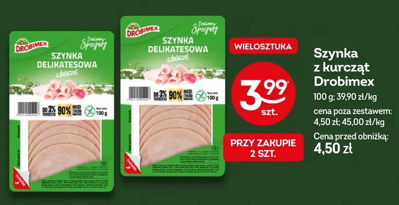 Szynka z kurcząt Drobimex promocja w Żabka