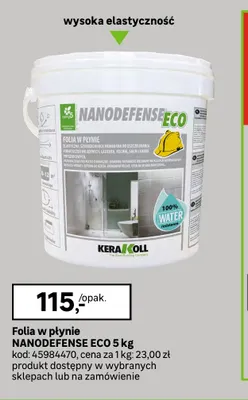 Folia w płynie Nanodefense Eco Kerakoll promocja w Leroy Merlin