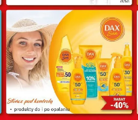 Produkty do i po opalaniu Dax Sun promocja w Drogeria Kosmyk