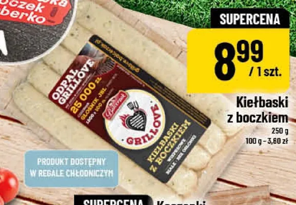 Kiełbaski z boczkiem Grillove Balcerzak promocja w POLOmarket
