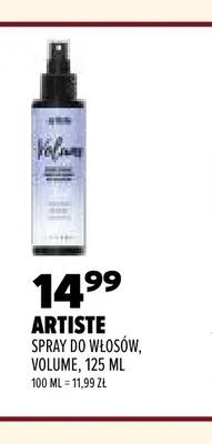 Spray do włosów Volume Artiste promocja w Drogerie Natura