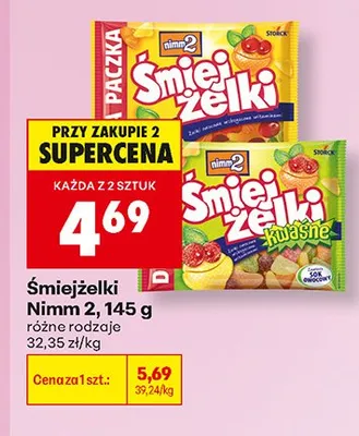 Żelki Śmiejżelki nimm2 kwaśne promocja w Biedronka