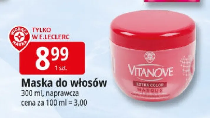 Maska do włosów papaya Fructis promocja w Leclerc